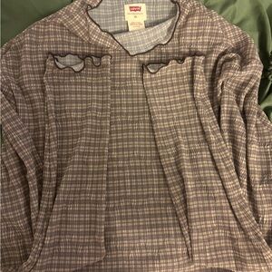 Levi's Cream Tan A-Line Skirt Work Cut Out